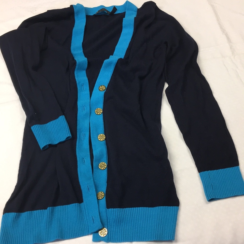 2 tone color cardigan